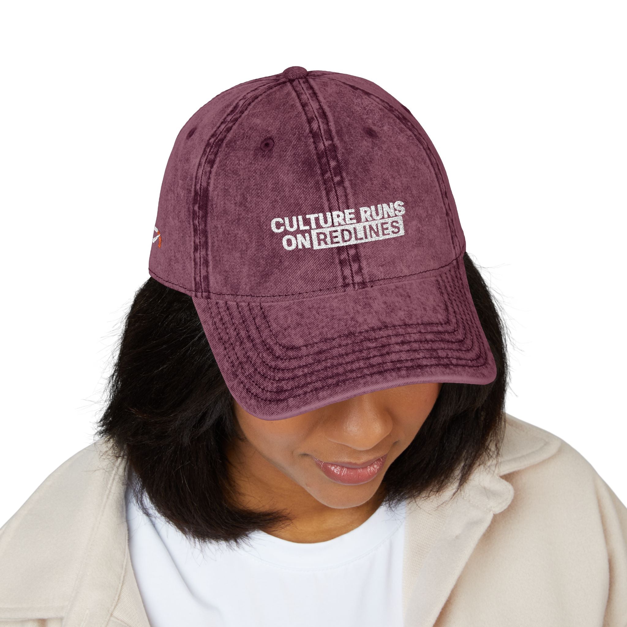 Culture Runs on Redline - Vintage Embroidered Cap