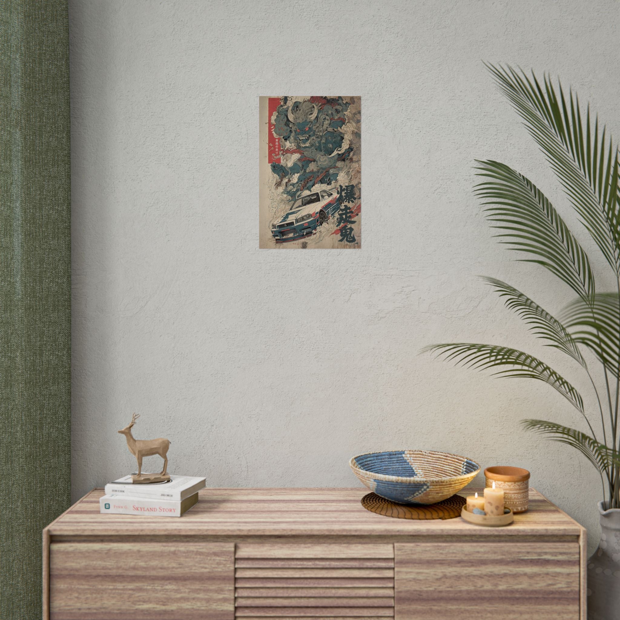 Skyline R34 Demon Japanese Art Poster