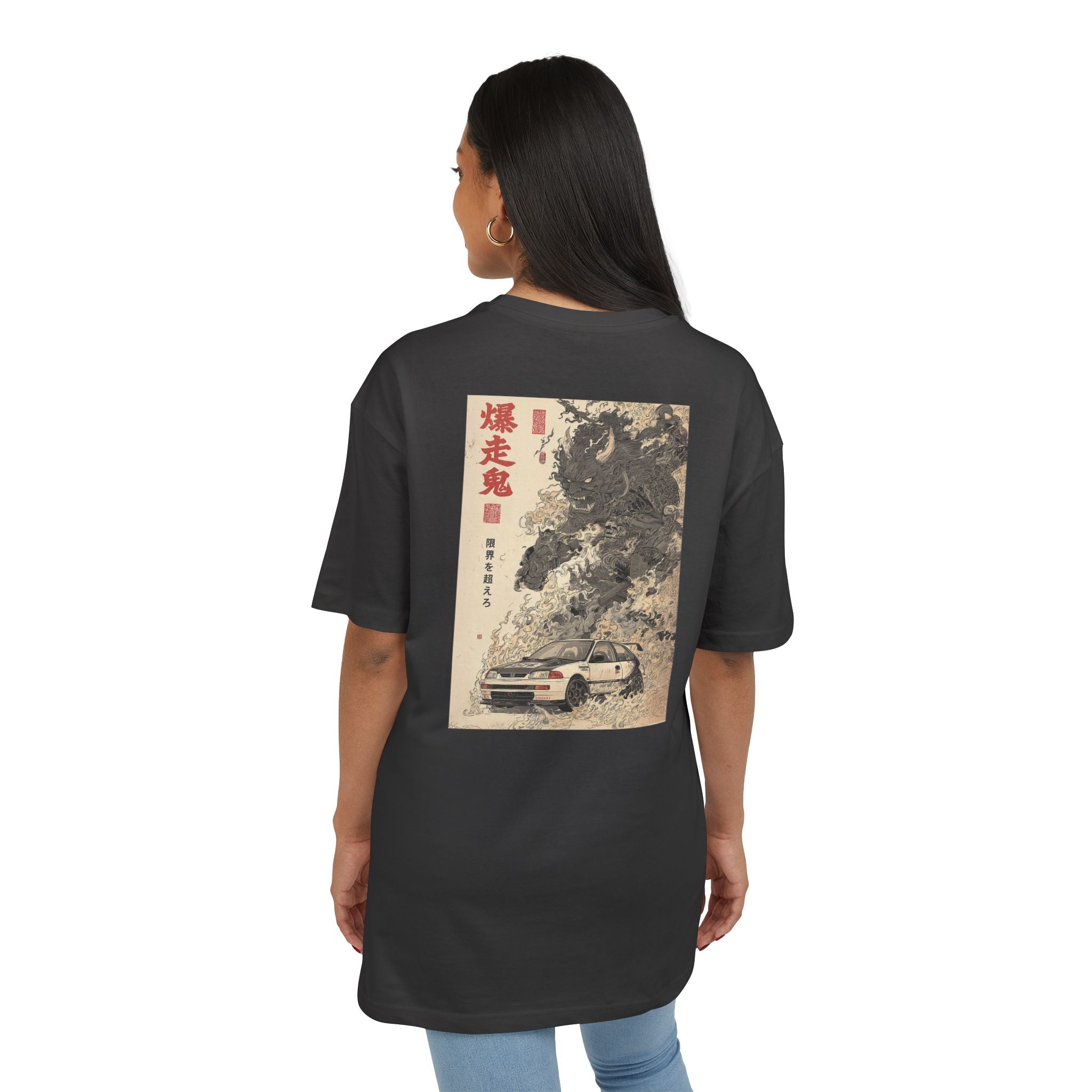 Honda Civic Demon Print Vintage-Inspired Unisex T-Shirt (EU)