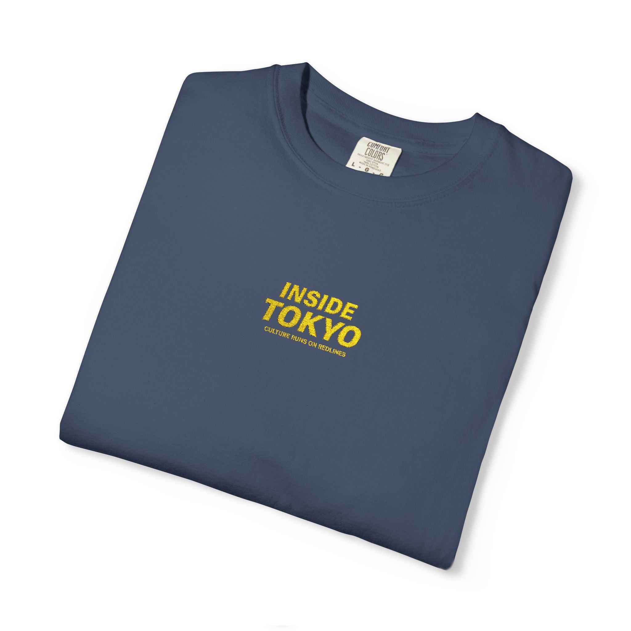 INSIDE TOKYO — Embroidered Unisex Garment-Dyed T-Shirt