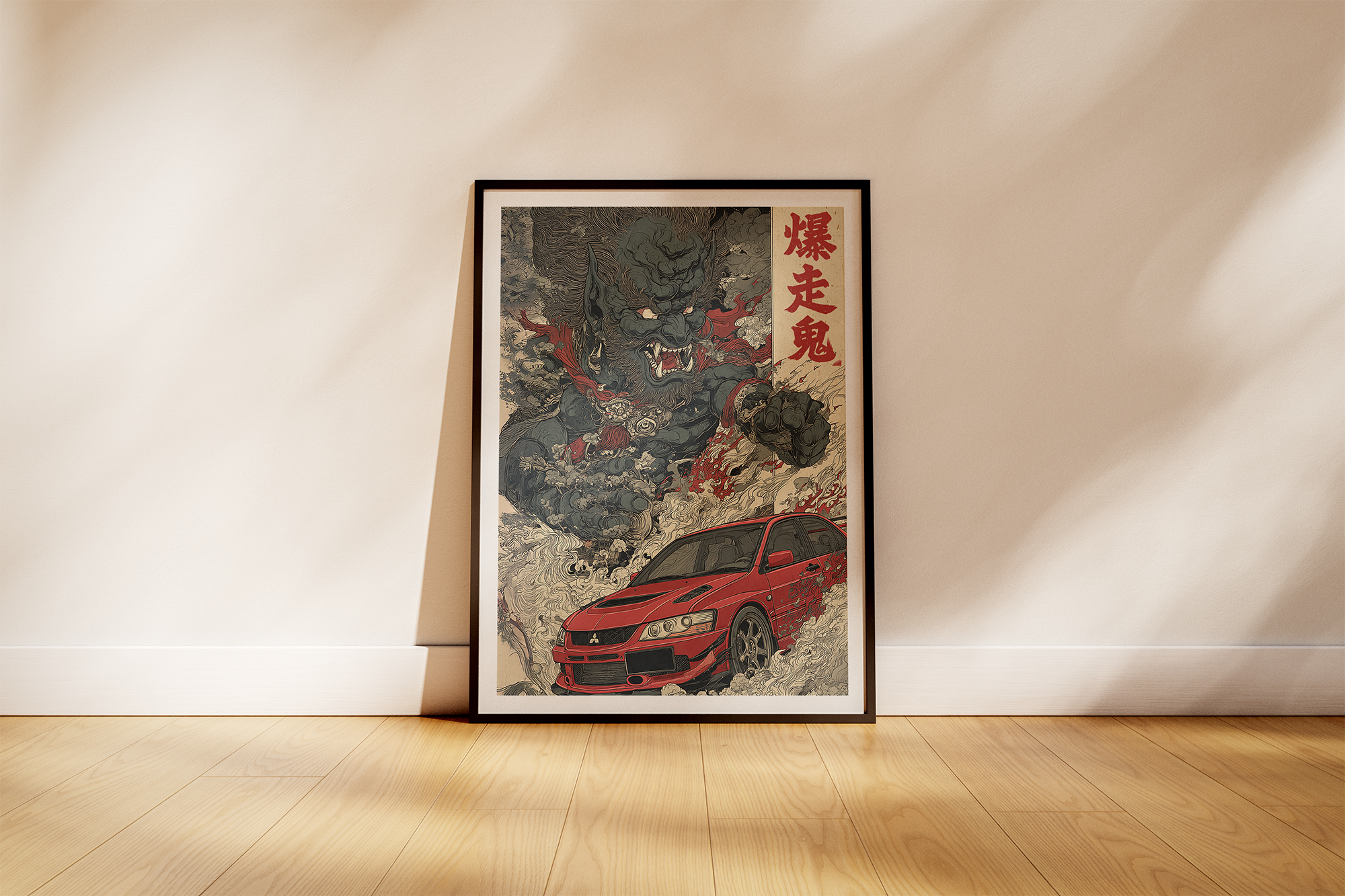 Mitsubishi Evolution Demon Japanese Art Poster (EU)