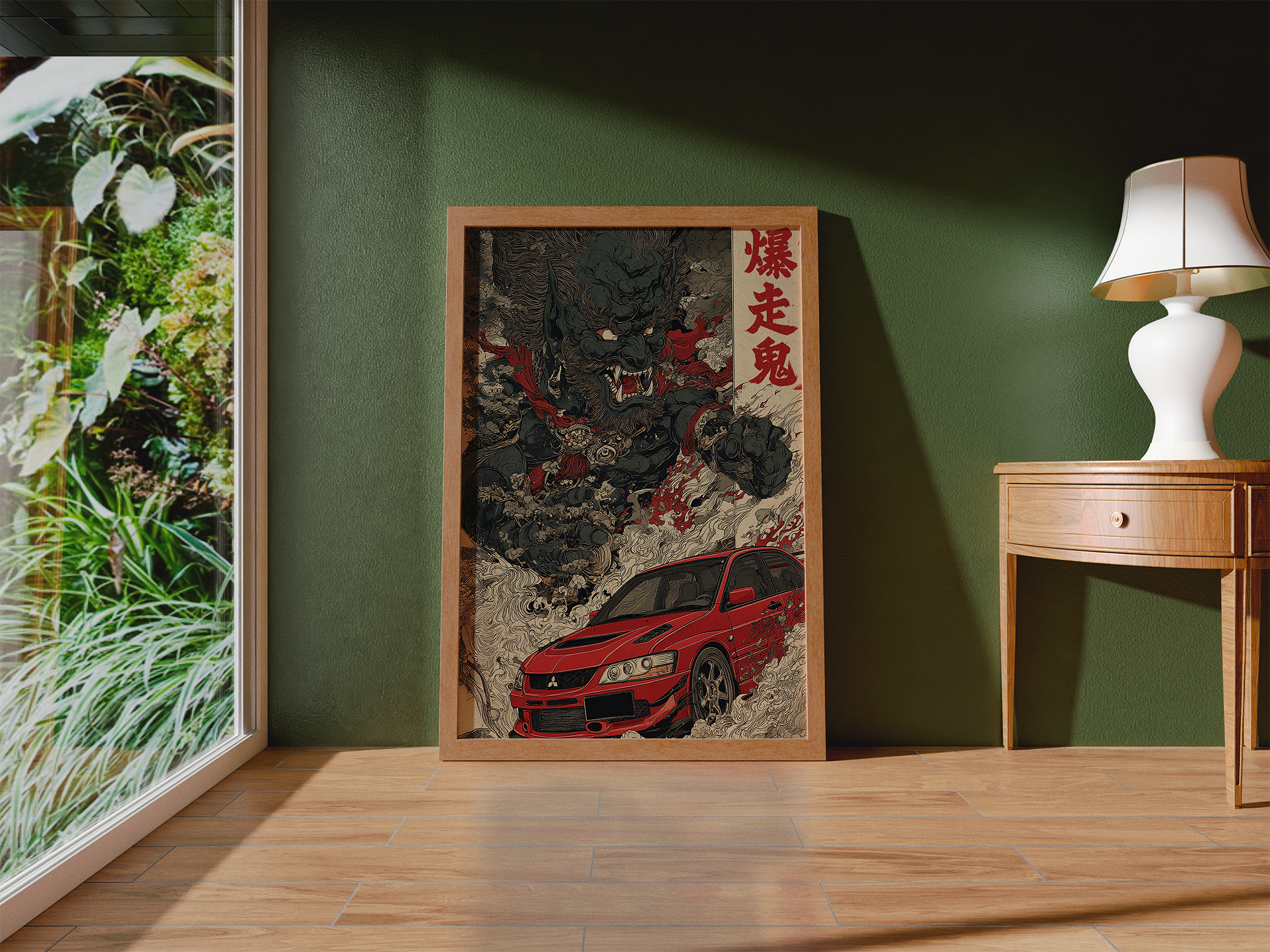 Mitsubishi Evolution Demon Japanese Art Poster (EU)
