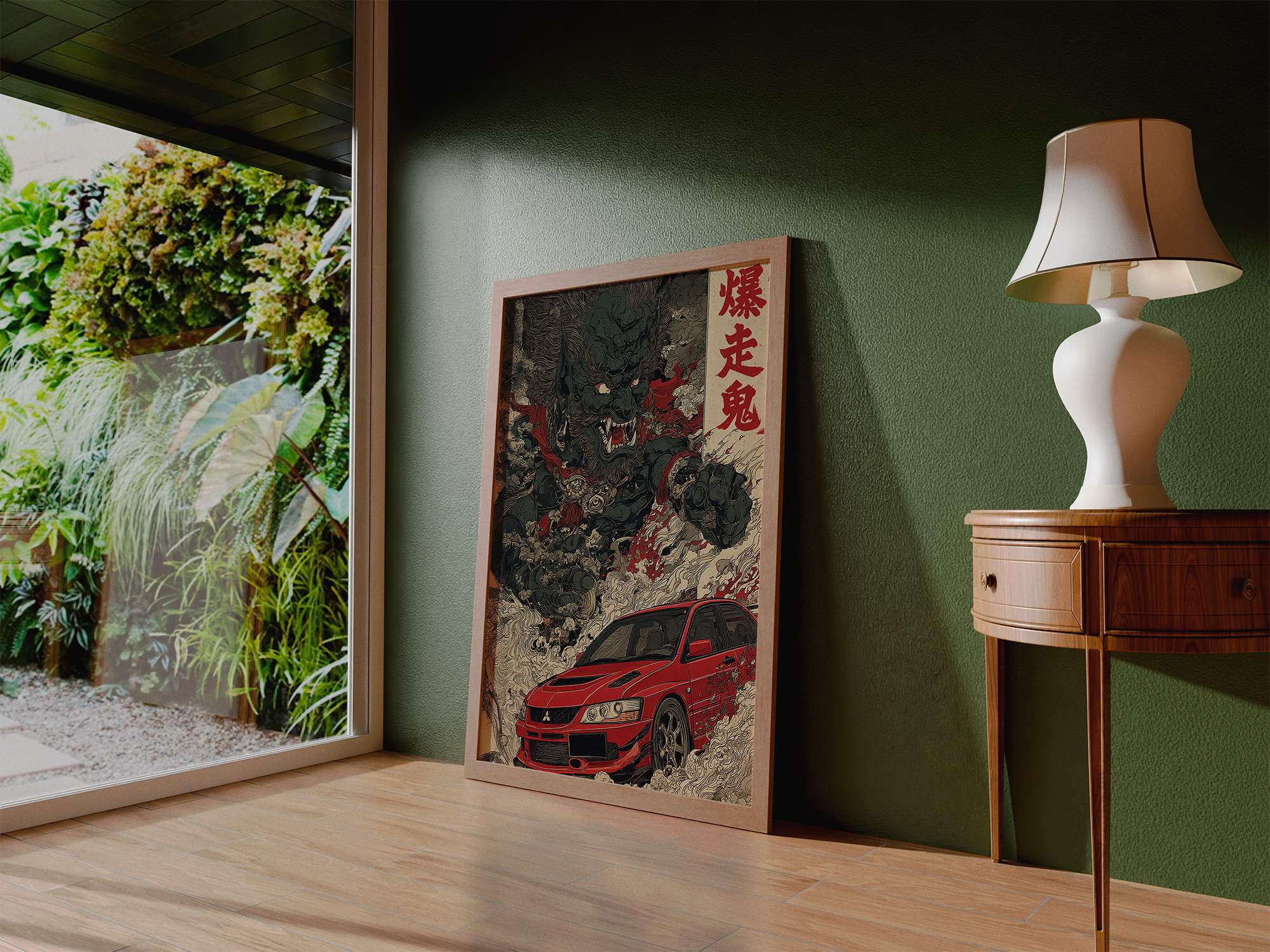 Mitsubishi Evolution Demon Japanese Art Poster (EU)