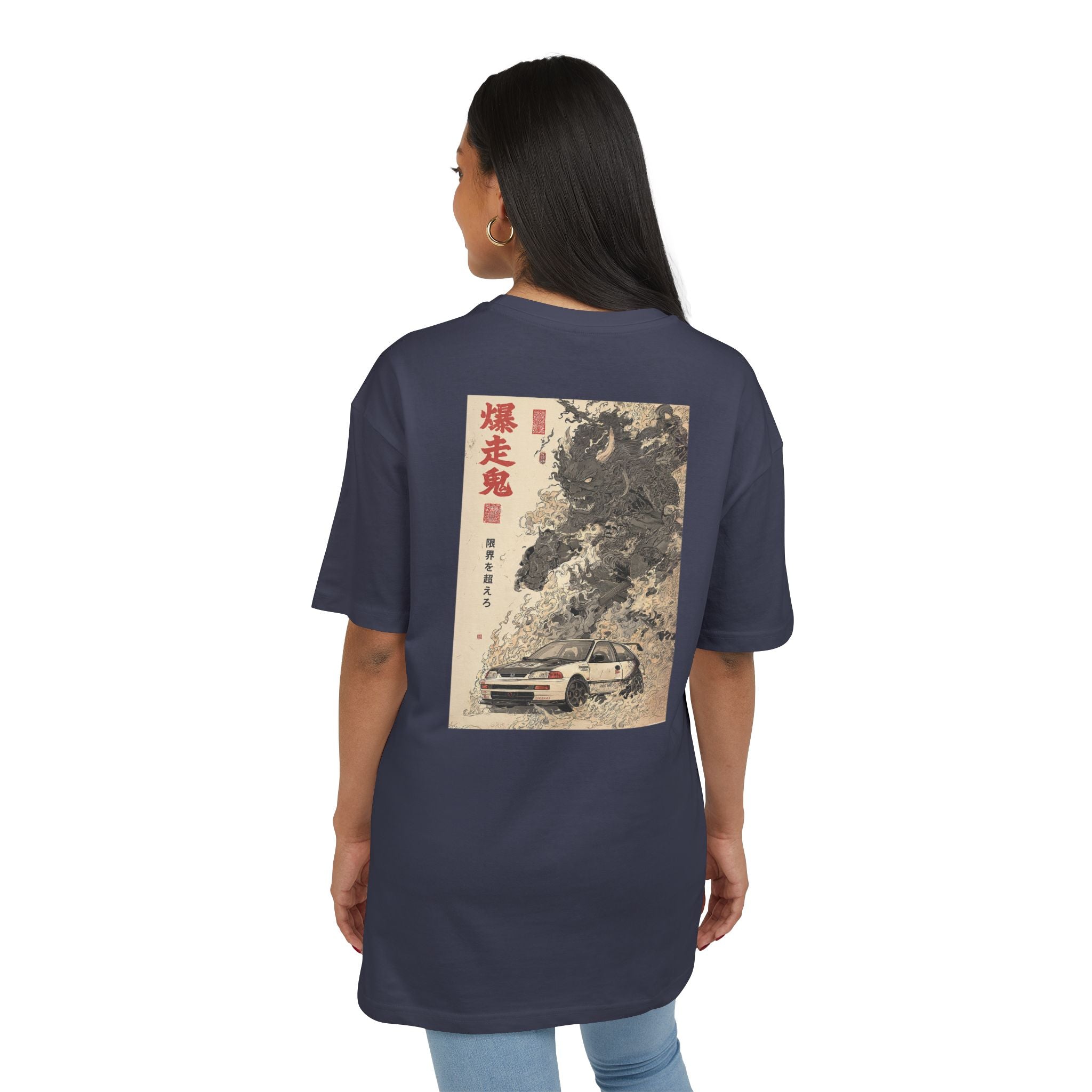 Honda Civic Demon Print Vintage-Inspired Unisex T-Shirt (EU)