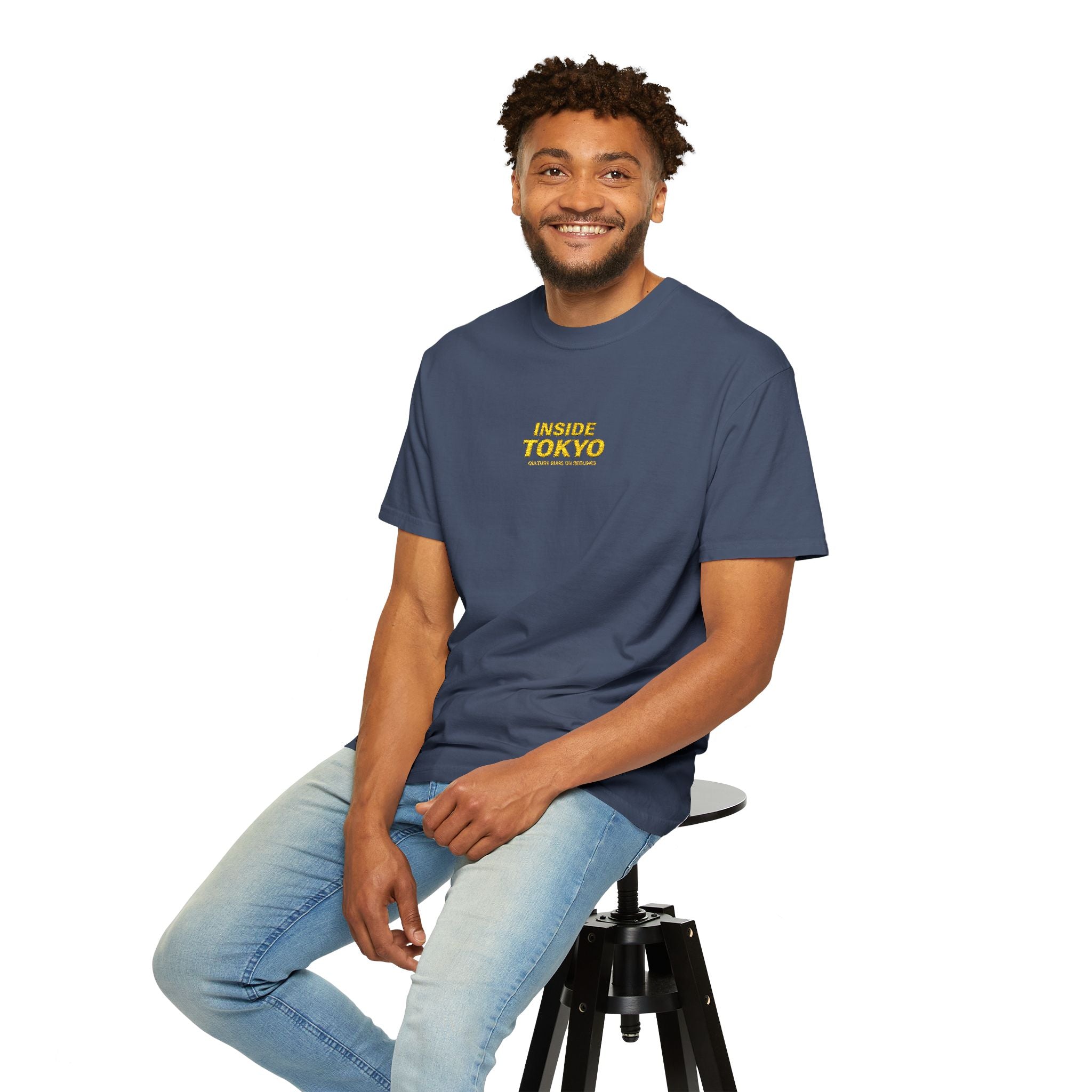 INSIDE TOKYO — Embroidered Unisex Garment-Dyed T-Shirt